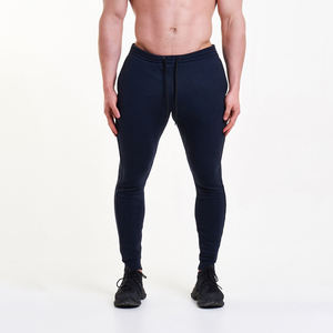 Pantalons de survêtement décontractés en coton peigné et polaire pour hommes, nouveau style d'entraînement, course à pied, broderie avec logo personnalisé, tissu délavé foncé, vente en gros - Product Image 1