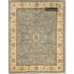 มือถักหนึ่งในพรม peshwar และ Khotan 7'10x9'6 Pes_Kho_85 - Product Image 1