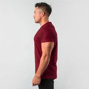 Camiseta de gimnasio de alta calidad para hombre, cuello redondo de ajuste Regular, manga corta, secado rápido, transpirable, bordado 3D, estampado, Tops activos - Product Image 3