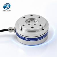 Sensor Torsi Gaya 6 Sumbu 100N-500N 3-13Nm, Load Cell Multi Sumbu untuk Perakitan Lengan Robot Cobot, Penggilingan, dan Pemolesan