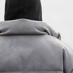 Veste matelassée d'hiver personnalisée OEM, vêtements de rue tendance, pour hommes, coupe-vent, fermeture éclair, duvet de canard, 2026 - Product Image 4