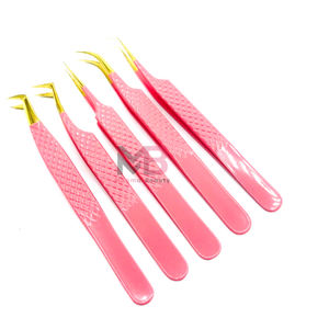 Pince à épiler d'extension de cils en acier inoxydable avec nom de marque personnalisé - Product Image 5