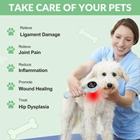 ZJZK effet rapide thérapie laser proche infrarouge pour chiens chevaux chats animaux de compagnie batterie au lithium rechargeable intégrée grande capacité