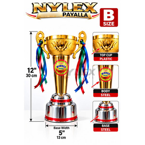 Elegante Trofeo de Plástico Nylex Payalla para Premios Deportivos, Reconocimiento a Ganadores, Diseño Moderno, Duradero y de Alta Calidad - Product Image 3