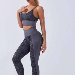 Sublimation Imprimé de Haute Qualité Design Unique Logo Personnalisé 100% Coton Sexy Fille Gym Porter Femme Yoga Legging Soutien-Gorge Ensembles 2024 - Product Image 2
