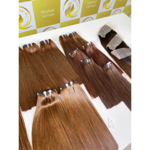 Bonestraight ลูกไม้ใสติดหนังกำพร้า18นิ้ว100% ผมมนุษย์สีเบอร์กันดี - Product Image 5