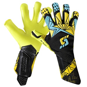 Gants de gardien de but de football professionnels en latex tricoté pour l'entraînement sportif et les matchs, offrant une protection optimale. - Product Image 4