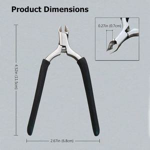 Outils professionnels de coupe-cuticules d'ongles poignée en Silicone antidérapante coupe-cuticules pour soin des ongles pédicure manucure ongles - Product Image 4