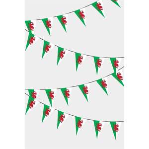 Wales Triangular <b>Banners</b> Party Guirlande Country-Themed Fanions for Festive Decorations - Product Image 1