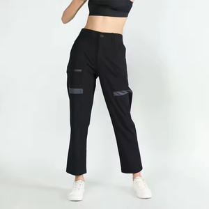 Pantalones Cargo de moda para mujer-Diseño cómodo y con múltiples bolsillos-Ideal para ropa informal y pantalones de chándal para exteriores - Product Image 1