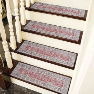 Tapis imprimé motif Kilim rouge, tapis ethnique moderne pour la maison, tapis d'appoint - Product Image 2
