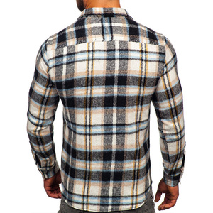 OVERSEAS SPORTS OEM Chemise en flanelle respirante à manches longues en coton 100 pour hommes à impression personnalisée et séchage rapide de grande taille - Product Image 4