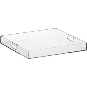 Premium Quality Modern Clear Acrylic Multifunction Serving Tray Tableware Kitchen <b>Dishwasher</b> Safe <b>Portable</b> Restaurant-Style Tea - Product Image 1