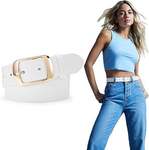 เข็มขัดหนังแท้สำหรับผู้หญิงเข็มขัดเดรสแบบผอมสำหรับกางเกงยีนส์ออกแบบได้ตามต้องการ - Product Image 2