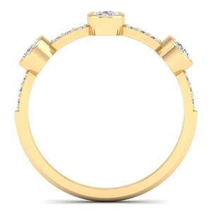 Bague de fiançailles REYES en or massif 14 carats avec diamant de laboratoire HPHT CVD, certifiée IGI, bijoux fins pour femmes - Product Image 4