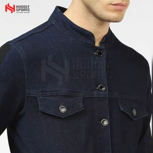 Venta al por mayor 100% Chaqueta de los pantalones vaqueros de los hombres de algodón transpirable al aire libre de invierno con el logotipo personalizado - Product Image 5