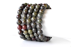 Attractive 8mm African Blood Stone Round <b>Beaded</b> <b>Bracelet</b> Premium Healing <b>Bracelet</b> For Fashion Jewelry Meditation - Product Image 2