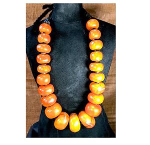 Collier de dentition religieux fait main en corne de buffle multicolore avec style ange et bouddhiste écologique - Product Image 3