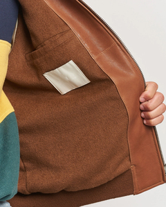 2025 New Arrived Pure Cowhide Leather Fall Winter <b>Baseball</b> <b>Jacket</b> <b>for</b> <b>man</b> Custom Embriordery logo Plus Size Varsity <b>Jacket</b> - Product Image 4