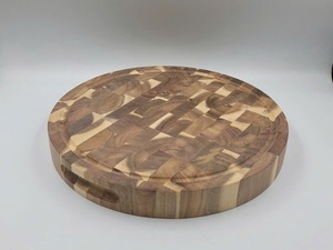 Tabla de cortar de madera de mármol personalizada, utensilios de cocina y ecológica para tabla redonda, vajilla, tabla de cortar de madera de teca - Product Image 3