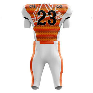 ชุดฟุตบอลอเมริกันแบบปรับแต่งได้ระบายอากาศได้อย่างรวดเร็วแห้งเร็วพร้อมดีไซน์ระเหิดเปล่า - Product Image 3