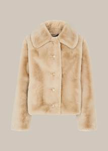 Manteau d'hiver à capuche avec fermeture éclair en fourrure de mouton élégante à la mode, solide et chaud personnalisé, vestes pour dames - Product Image 5