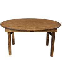Table pliante de fête de banquet de mariage antique ferme en bois massif moderne pour hôtels salles à manger salons utilisation en extérieur