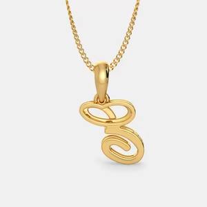 Colgante de Diamante con Letra 'E' de Gleeful, Colgante de Moissanita para Hombre, Diseño Único y Moderno de Joyero de Surat - Product Image 4