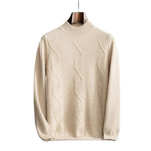 Sweatshirts pour hommes en coton 100% tricoté en gros, respirants, thermiques, col rond, manches longues, pulls d'hiver - Product Image 5