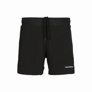 Running gym fitness short pants men two in one with back pocket workout shorts sport [WP-231RNMCL01]