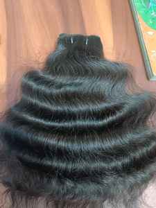 Usine nouvelle extension de cheveux humains indiens 100g trames de génie styles de vague d'eau et droite douce vague lâche profonde de haute qualité - Product Image 4