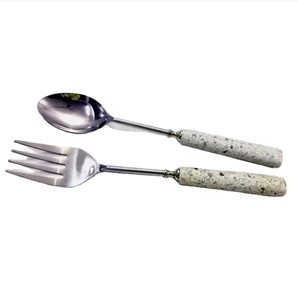 ชุดเครื่องใช้บนโต๊ะอาหารสแตนเลสขัดเงาสีเงินใหม่มีดรับประทานอาหารสำหรับร้านอาหารงานแต่งงานใหม่ - Product Image 6