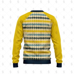 Sweat-shirt à col rond en coton/polyester personnalisé OEM avec impression sérigraphique, coupe classique, teinture unie, écologique, pour l'hiver - Product Image 3
