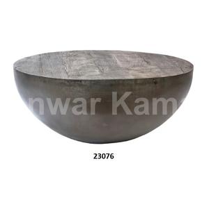 Handcrafted <b>Black</b> Stainless Steel & Top Glass Round <b>Side</b> <b>Table</b> Coffee & Tea <b>Table</b> for Home Living Room & Office - Product Image 6