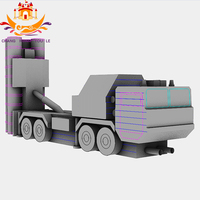 Camion gonflable de simulation de défense radarique à l'échelle 1:1, personnalisable