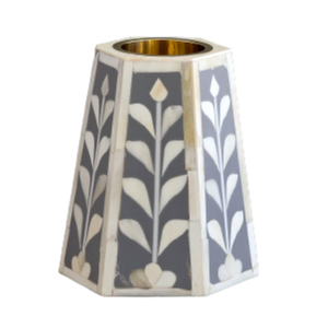 Quemador de incienso indio de lujo con incrustaciones de hueso, diseño moderno de alta gama, patrón floral duradero, aspecto elegante, decoración aromática y ecológica. - Product Image 5