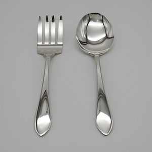 Couverts de haute qualité en acier inoxydable fabriqués à la main ensemble de cuillères et fourchettes pour mariages, fêtes et événements - Product Image 2