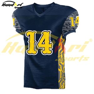 Uniforme de fútbol americano de diseño personalizado 2024, servicio OEM al por mayor, uniforme de fútbol americano transpirable para hombres, material de poliéster - Product Image 6