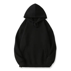 Sudadera informal para hombre Color sólido con estilo moderno Básicos/Mezcla de algodón Sudadera con capucha suelta para parejas - Product Image 6