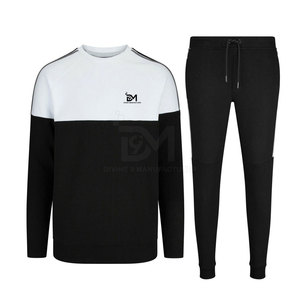 Venta al por mayor de alta calidad transpirable de talla grande chándal personalizado 100% algodón poliéster conjuntos para el invierno - Product Image 1