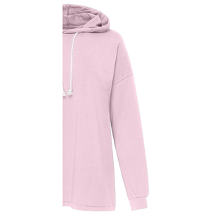 Vestido Sudadera de Forro Polar Personalizado para Mujer, 100% Algodón, Transpirable, Resistente al Viento, Ecológico, con Diseño Bordado en Relieve - Product Image 5