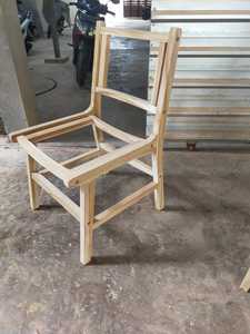 เก้าอี้ไม้สักแบบมินิมอลสุดหรูเก้าอี้รับประทานอาหารหวายแบบเรียบง่ายด้านหลังเป็นของแข็งคาเฟ่ร้านอาหารซูเปอร์มาร์เก็ตห้องนั่งเล่นกลางแจ้งบ้านไร่ - Product Image 6