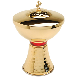 Ensemble de calice et de patène de conception ornée d'or lourd finition en or terne conception ornée accessoires religieux de qualité supérieure - Product Image 6