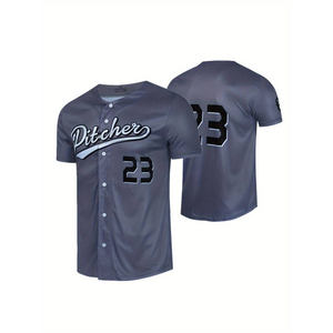 Camiseta de béisbol Hip Hop personalizada para hombre, diseño con estampado de números, rayas, poliéster transpirable, softbol, Camiseta deportiva clásica para adultos - Product Image 1