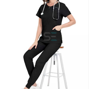 Prix de gros oem gommages extensibles de marque privée personnalisés uniforme d'allaitement uniforme d'hôpital en gros - Product Image 1