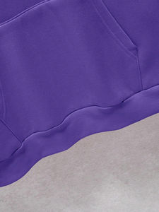 Personalizado para Kangaroo Pocket Fleece Hoodie 100% algodón liso teñido no tejido método hombres invierno transpirable a prueba de viento - Product Image 6