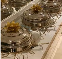 Ensemble d'ustensiles de cuisine pour traiteur, chauffe-plats, chauffe-plats, bougies, présentoir pour buffet