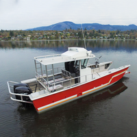 Bateau de yacht de vitesse en alliage d'aluminium professionnel à grande vitesse de 12.9m facile à utiliser passagers péniche de débarquement bateau pilote de sauvetage incendie