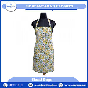 ผ้ากันเปื้อนทำอาหารสำหรับผู้หญิงผ้าคอตตอน83ซม. ผ้ากันเปื้อนในครัวพิมพ์ลาย100% ระบายอากาศได้20แผ่น - Product Image 2