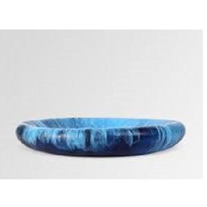 Fabricant de bols en résine - Bol de service en résine polie pour la décoration de table à domicile et à l'hôtel, forme ronde, bol à nourriture et à salade - Product Image 2